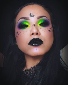 Witchy Makeup, Maquillage Halloween Simple, Halloween Makeup Witch, Holloween Makeup, Cute Halloween Makeup, Halloween Makeup Pretty, Cool Halloween Makeup