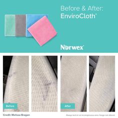 the before and after photos of cleaning cloths