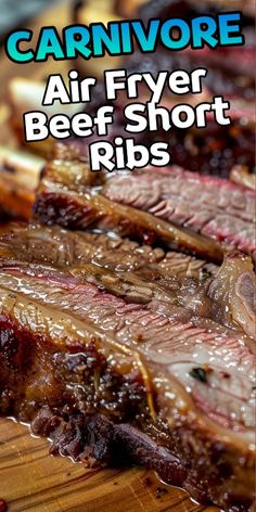 an image of carnivore air fryer beef short ribs