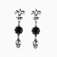 Weight: 2.92 gWidth: 7.4 mmHeight: 17.5 mmThickness: 3.6 mmMaterial: Plating Color: Silver Westwood Outfit, Silver Earrings Online, Gothic Earrings, Jewelry Accessories Ideas, Skull Jewelry, Accessories Ideas, Skull Earrings, Gothic Jewelry, Online Earrings