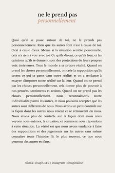 an article in french with the words'no le prend pas '