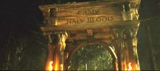 the entrance to camp half blood at night