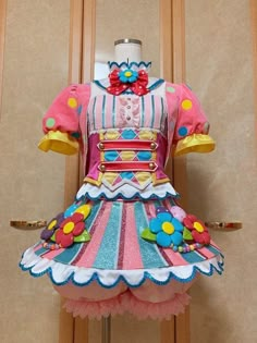 a dress made to look like a clown