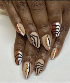 Animal Print Nail Designs, Pencil Nails, Pretty Tips, Nail Work, Shellac Manicure, Pointy Nails, Basic Nails, Pretty Nail Art Designs