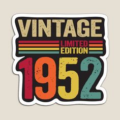 a sticker that says vintage limited 1950