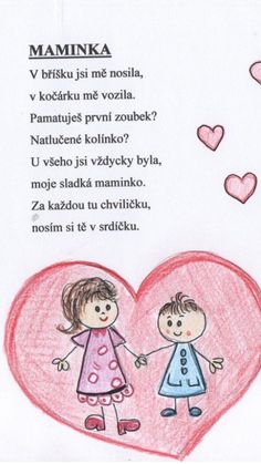 a drawing of two children holding hands in front of a heart with the words mahnka written on it