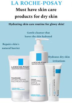 ✨try these dry skin care routine products from la roche posay for hydrated skin! This includes the la roche posay double repair moisturizer, the la roche posay hydrating gentle cleanser and la roche posay cicaplast baume b5 ✨/ skin care, skincare, skin care routine, skin care solutions, skin care products, clear skin, skin care products, skin care tips, skin care beauty, skin care steps, glowing skin, flaky skin, dry skin, dry skin care solutions, la roche posay skin care routine, la roche posay moisturizer, la roche posay cleanser / Moisturizer La Roche Posay, La Roche Posay Skincare Routine Dry Skin, Best La Roche Posay Products, La Roche Posay Cleanser, La Roche Posay Skincare Routine, La Roche Posay Moisturizer, Double Repair Moisturizer, Dry Skin Routine, Hydrating Skin Care