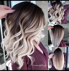 Underlights Hair, Ombre Hair Blonde, Brunette Balayage, Ombré Hair, Hair Color Highlights, Brown Blonde Hair, Ombre Hair Color, Hair Color And Cut, Hair Color Balayage