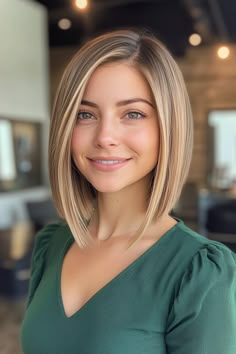 Check out 21 pretty long bob haircuts! Stylish, versatile, and perfect for any look. 💇‍♀️✨ #LongBob #HairInspo Soft A Line Bob, Edgy Angled Bob, Mom Haircuts, Amber Hair, Haircuts For Long Hair With Layers, Long Bob Haircuts, Brown Hair With Blonde Highlights, Hair Color Auburn, Haircuts Straight Hair