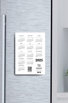 Introducing our promotional yearly calendar, a sleek corporate calendar in classic black and white. Ideal for small business marketing, this customizable calendar can feature your logo and social media icons. What sets it apart is its integrated QR code functionality, allowing clients to schedule appointments, place orders, or easily connect with you on Instagram. Printable Calendar