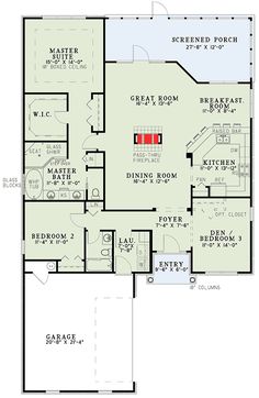 the first floor plan for a home