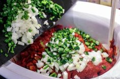 the food is prepared and ready to be cooked in the pot or oven for consumption