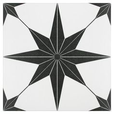 a black and white star pattern is featured in this tile design that looks like it could be used as a wallpaper