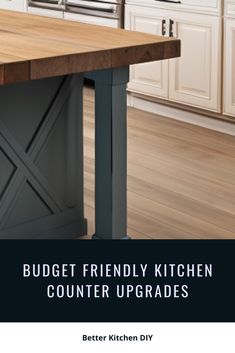 Updating Countertops on a Budget - Updating countertops cheaply isn't easy, but it's doable. Skip pricey materials like granite. Instead, try paint, epoxy, or butcher block. These DIY options can look great and save money. You can give your kitchen a fresh look without overspending Budget Friendly Kitchen