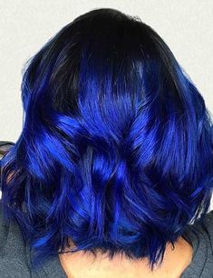 Diy Ombre Hair, Blue Ombre Hair, Beautiful Hair Color, Beautiful Beautiful, Penteado Cabelo Curto, Ombre Hair Color