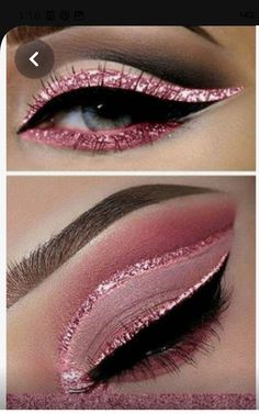 Make Carnaval, Eye Makeup Images, Eyeliner Liquid, Cute Eye Makeup, Barbie Makeup, Makeup Glam, Eye Makeup Pictures, Smink Inspiration, Glitter Eyeliner