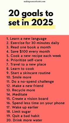 Do you plan on setting 2025 goals for yourself? Here's how to write 2025 goals and see lots of success as well as happiness. 2025 To Do List, Plans For 2025, Goals 2025 Ideas, 25 Goals For 2025, 25 In 2025, 2025 Goals Template, How To Plan 2025, Goal Ideas 2025, Goal Setting 2025