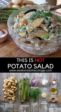 this is not potato salad with all the ingredients