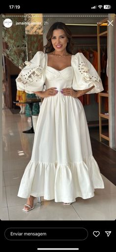 Fancy Short Dresses, Modesty Outfits, Casual White Dress, Looks Party, Fashion Tv, Brunch Outfit, Wedding Dress Inspiration