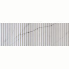 Grazioso Fluted Carrara Ceramic Tile 12x36 Sample Fluted Tile Backsplash Kitchen, Fluted Wall Tile, Fluted Marble Tile, Fluted Marble Texture, Fluted Stone Texture, Wet Bar Designs, Pool Fountain, Tile Edge, Marble Look Tile