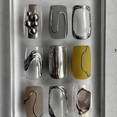 Mens Nails, Asian Nails, Minimal Nails, Nail Art Accessories, Funky Nails