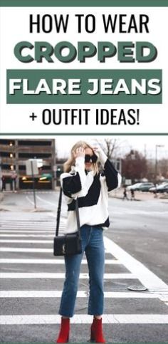 Cropped Flare Jeans Outfit, Flare Jeans Outfit, Best Winter Outfits, Cropped Flare Jeans, Jean Trends, Fashion Mistakes, Trends 2024, Midi Skirts, Jean Top