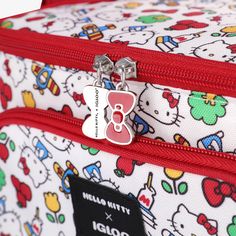 Front View | Hello Kitty Square Lunch Cooler Bag::::Holds up to 9 cans Disney Kids Makeup Box, Cheap Hello Kitty Print Pouch Bag, Hello Kitty Bag Or Backpack, Cute Hello Kitty Handbags, Hawaiian Hello Kitty Purse, Hello Kitty Lunch, Fresh Lunch, Hello Kitty Merchandise, Best Lunch Bags