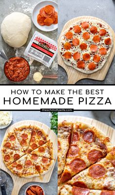 how to make the best homemade pizza with pepperoni, cheese and other toppings