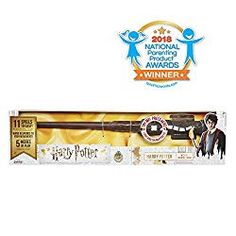 the harry potter wand is in its box and it's packaged for $ 10