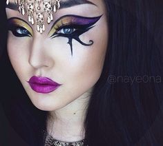 Egyptian Eye Makeup, Fantasy Make-up, Egyptian Makeup, Makeup And Accessories, Halloweenský Makeup, Drag Make-up, Draw Eyes, Make Up Inspiration, Theatrical Makeup