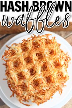 Hash Brown Waffles Hash Brown Waffles, Frozen Hashbrown Recipes, Hashbrown Waffles, Homemade Blueberry Muffins, Frozen Hashbrowns, Waffle Iron Recipes, Crispy Hashbrowns, Waffle Ingredients, Waffle Maker Recipes