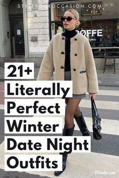 Chicago Dinner Outfit Winter, Day Time Date Outfit Winter, Winter Date Dress, Second Date Outfit Winter, French Date Night Outfit Winter, Boston Date Night Outfit, Best Date Night Outfits, Dinner Out Outfit Winter, Winter Date Night Outfit Dress