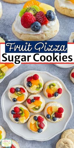 Fruit Pizza Sugar Cookies Pizza Sugar Cookies, White Treats, 4th Of July Appetizers, Rhubarb Cookies, Fruit Sides, July Appetizers, Memorial Day Food, Memorial Day Desserts, Southern Style Kitchen