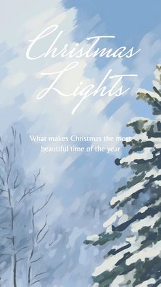 a christmas card with the words, what makes christmas the most beautiful time of the year