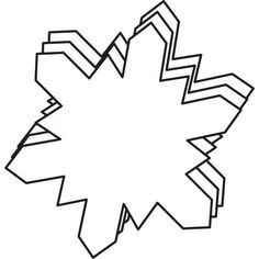 a black and white drawing of an abstract design with lines in the shape of a star