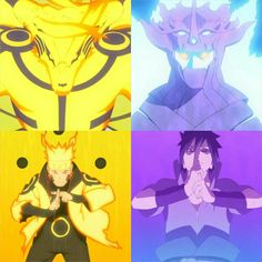 four different anime avatars, each with their own character