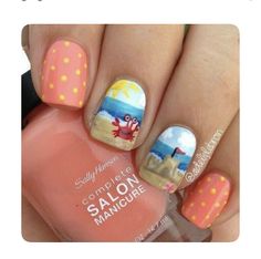 Castle Nails, Cruise Nails, Nautical Nails, Unghie Nail Art, Summer Nails Beach, Tropical Nails, Vacation Nails