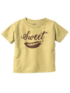 Sweet Pea Adorable Food Lover Cute Toddler Boy Girl T Shirt Brisco Brands Butter   Short Sleeve  Graphic,Letter Tee Medium Stretch All Baby Boys Clothing, size features are:Bust: ,Length: ,Sleeve Length: Sweet Cartoon Print Crew Neck Top, Sweet Cartoon Print Short Sleeve Tops, Cute Yellow Tops With Text Print, Cute Yellow Text Print Top, Sweet Cotton Tops With Cartoon Print, Sweet Cartoon Print Cotton Tops, Cute Short Sleeve Soft-washed Tops, Cute Soft-washed Short Sleeve Tops, Sweet Cotton T-shirt With Funny Print