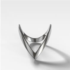 This band packs a dramatic punch with a chevron that will call everyones attention to your hand, whether you wear it between other rings and stackers or all by itself. 2.5 mm band Age Furniture, Futuristic Jewelry, Knife Edge Ring, Finger Cuff, Black Smithing, Metal Jewelry Making, Hammered Band, Armor Concept, White Gold Band