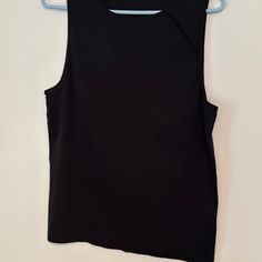 This Is Actually New Without Tags Since I Never Wore It .A Sleeveless Tank From J.Crew Reimagined Shoulder Has Wider Shoulder Straps Instead Of The Skinny Ones. Makes It A Little Dressier. 100% Cotton But Very Soft And Stretchy. Size Xxl. Color Is Black. Black Sleeveless Vest Top, Black Sleeveless Workout Top, Black Cotton Cami Vest, Black Camisole Tops For Workout, Black Cami Top For Workout, Black Cotton Sleeveless Vest, Black Sleeveless Cotton Vest, Black Cotton Camisole Vest, Black Tank Top