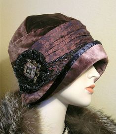 Edwardian Hat, Vintage Style Hat, 1920's Fashion, Flapper Hat, 1920 Fashion, Holiday Hats, Women Hats Fashion, Crazy Hats, Feather Hair Clips