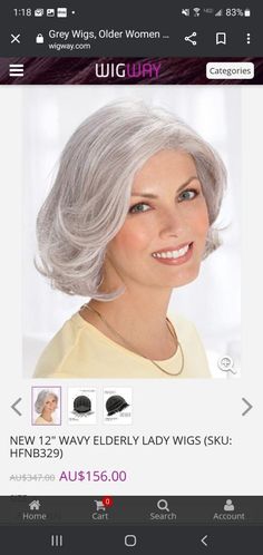 12&quot; Wavy Elderly Lady Wig Wigs For White Women, Affordable Purses, Best Wig Outlet, Wavy Style, Short Wigs, Womens Wigs, Wigs, Human, Hair