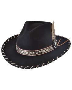 Premium wool felt Pinch crease front Native Cowboy, Western Hat Styles, Western Hats For Women, Felt Cowboy Hat, Hats Collection, Trending Hats, Felt Cowboy Hats, Rancher Hat, Western Hat