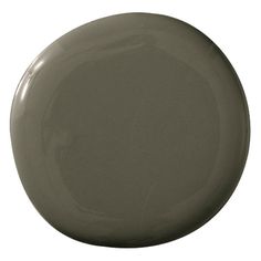 a gray plate on a white background