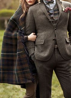 English Professor Aesthetic Outfit Male, Scottish Men Aesthetic, Family Cottagecore, Wool Hunting Clothes, Tweed Hunting Jacket, Man In Kilt Scotland, Tweed Run, Style Anglais