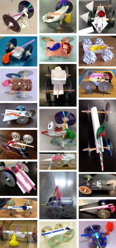 many different types of paper airplanes are shown in this collage, including one plane and the other airplane