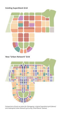 a map showing the different streets in new york