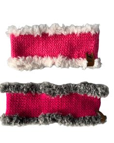 Ear warmer with faux fur trim. This stylish knit earwarmer is perfect for busy women and moms or anyone who likes to keep their hair up during the cold seasons. Your hair can either be pulled through the top in a bun or ponytail, or can be worn down and secured with the earwarmer. Materials: 100% acrylic (yarn) 100% polyester (faux fur) Care Instructions: Hand wash in cold water. Do not bleach. Lay flat to dry. Headband Ear Warmer, Winter Crochet, Winter Headband, Star Headband, Ear Warmer Headband, Winter Headbands, Busy Women, Ear Warmer, Pull Through