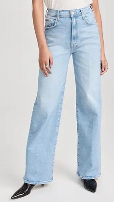 Levi's Ribcage Wide Leg Jeans | Shopbop Levi's Ribcage, Levis Ribcage, Rib Cage, Wide Leg Jeans, Stretch Denim, Leg Jeans, Jeans Pants, Levi's, Full Length