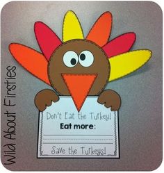 Wild About Firsties!: Save the Turkeys! Thanksgiving Craftivity, Fun Thanksgiving Activities, Thanksgiving Activities For Kindergarten, November Art, Thanksgiving Writing